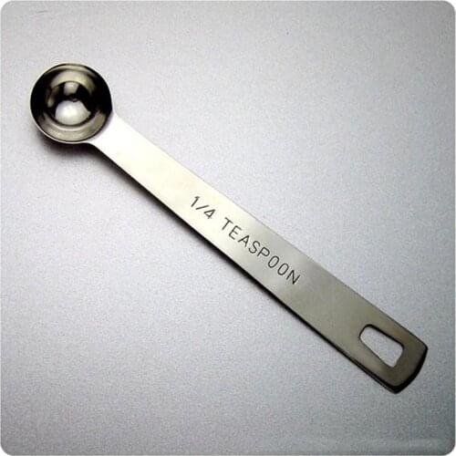 20pc stainless steel measuring spoons teaspoon 1.25ml 2.5ml Non-magnetic coffee spoon tiny scoop baking kitchen laboratory tools