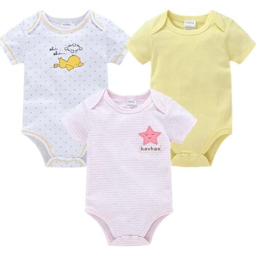 2021 Newborn Baby Girls Clothes Unicorn Boys Clothing 3PCS Bodysuits Baby Girls Clothes 0-12M Newborn 100%Cotton Roupas de bebe
