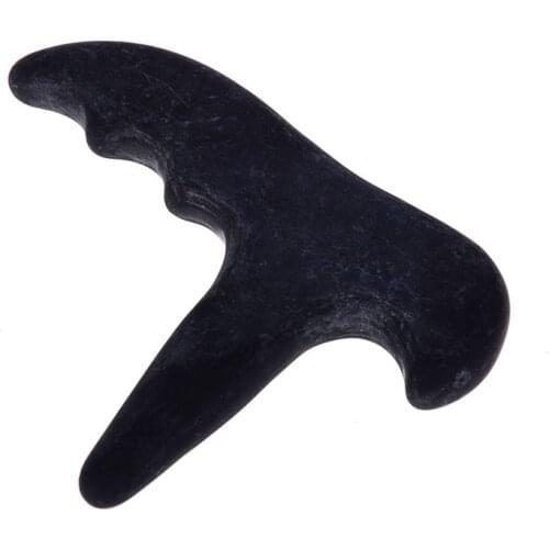4 Styles Health Cure Chinese Black Bian T Stone Needle GuaSha Massage Scrape Therapy Acupuncture Stick