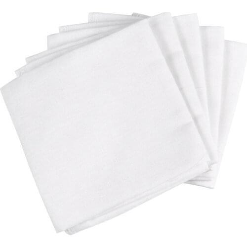 5Pcs Tofu Cheesecloth Reusable Cotton Fabric Cotton Muslin Hemmed Cheese Cloth