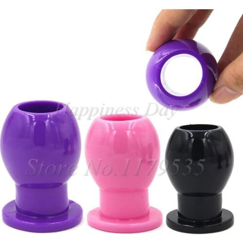 New 3 Size Soft Hollow Anal Plug Douche Enema Prostata Massager Sex Toys For Woman Men Gay Peep Vaginal Butt Plug Anal Dilator
