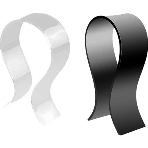 Arch Shape Acrylic Headphones Stand Holder Universal Headset Desk Display Shelf Rack Hanger Stand Bracket