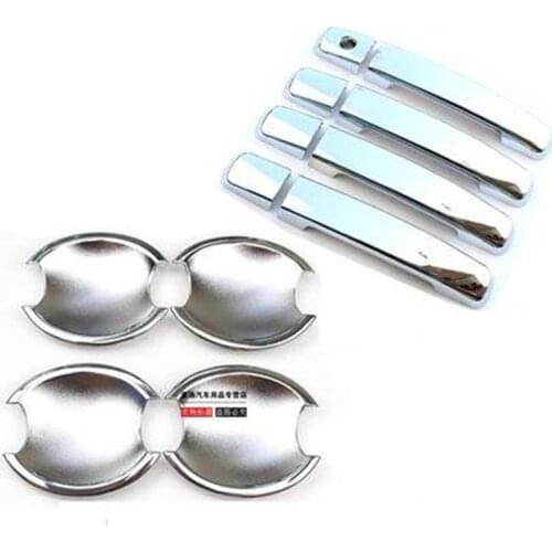 Car Styling ABS Chrome Door Handle Bowl Door handle Protective covering Cover Trim For Nissan Qashqai J10 2008-2015