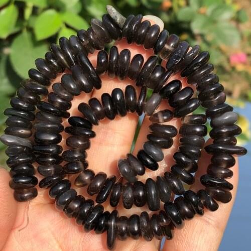 8-12mm Natural Gray Agates Stone Freeform Loose Dondelle Chips Beads For Jewelry Making Beadwork DIY Bracelet Necklace Earring