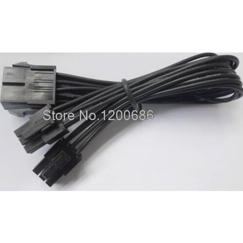Cpu8pin transfer card dual 6pin power supply wire harness cpu 8p to PCI-E dual 6p wire harness 20cm