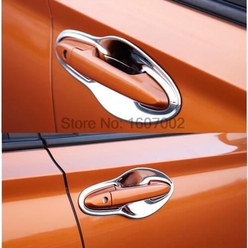 For 2014 2015 2016 HONDA HR-V LX VEZEL ABS CHROME DOOR HANDLE BOWL COVER CUP CAVITY TRIM INSERT OVERLAY BEZEL MOLDING GARNISH