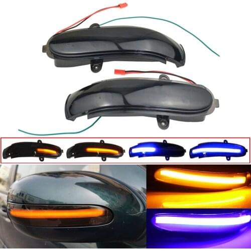 For Mercedes Benz C Class W203 S203 CL203 Flashing Water Dynamic Indicator Blinker 2001-2007 LED Turn Signal Side Mirror Light