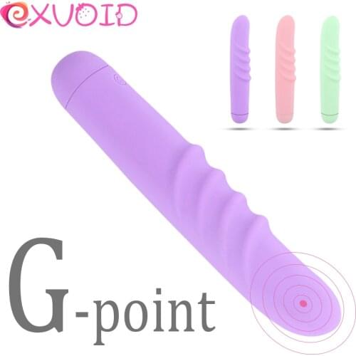 EXVOID 7 Speed Dildo Vibrator G-spot Massager Vagina Open Silicone Intimate Goods AV Stick Vibrators Sex Toys for Women
