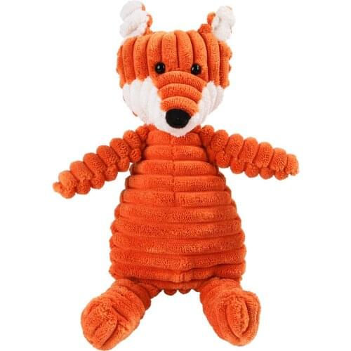 Dog Toys Chew Squeak Toys Giraffe Fleece Rope Interative Toy Plush Puppy Deer for Pet Dogs Cat Chew Squeaking