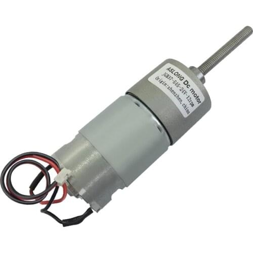 JGB37-545 24V 12rpm geared motor DC low speed motor screw shaft high torque DIY motor