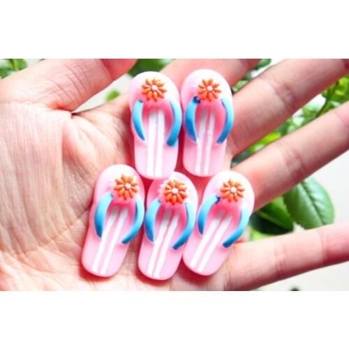 30pcs/lot flat back resin cabochons accessories DIY resin kawaii shoes 17*35mm