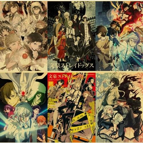 Canvas Painting Japanese Anime Bungo Stray Dogs Wall Art Posters and Prints Nordic Home Decoration Pictures Living Room Decor