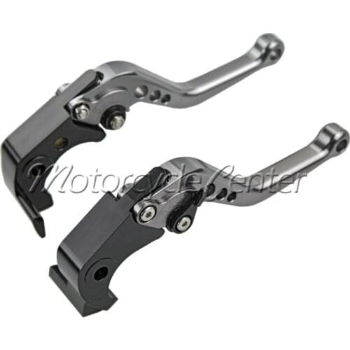 CNC Short Brake Clutch Levers For Suzuki Vstrom DL650 Katana 750 600 GSX750F GSX600F SV 650 S Gray Adjustable Lever