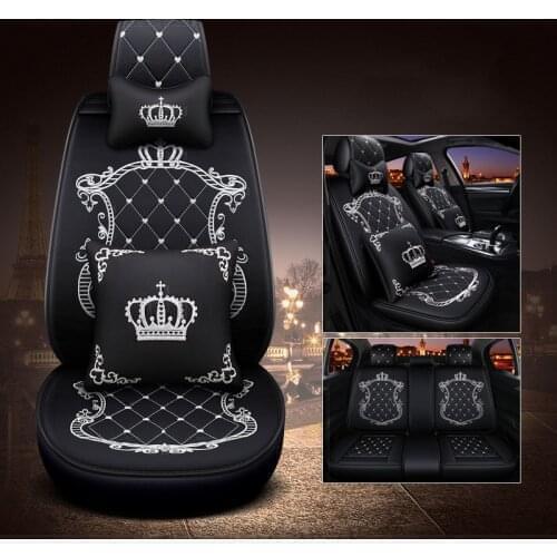 WLMWL Leather Car Seat Cover for Isuzu all models JMC D-MAX mu-X auto accessories car accessories 98% 5 seat car model