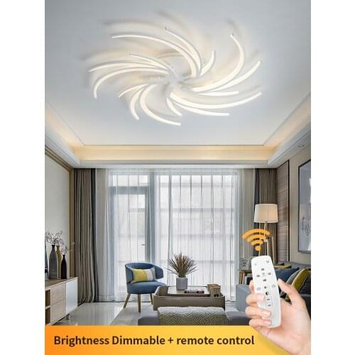 New Chandelier LED Ceiling Lamp Modern Kitchen Bedroom Living Dining Room Creative White Lustre Home Decor Lighting Fixtures