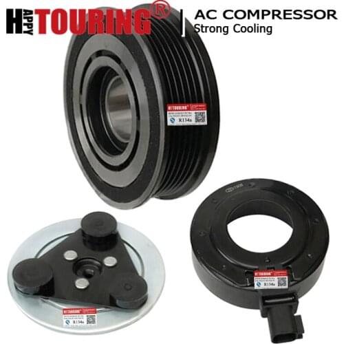 AC Compressor Magnetic Clutch for Volvo XC60 S80 2 AS V70 3 LAND ROVER LR2 RANGE ROVER EVOQUE 2.0 LR041119 LR027784 LR035975