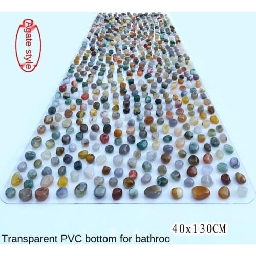 Agate Stone Cobblestone Foot Massage Cushions Riverstones Foot Acupuncture Pad Anti-Slip Bath Mat Massage Mat Stone