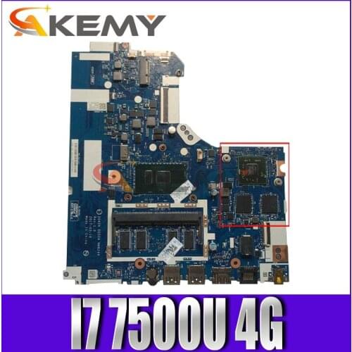 Akemy DAG42A DAG52 NMB244 For Lenovo Xiaoxinchao 5000 Notebook Motherboard CPU I7 7500U 4G RAM DDR4 100% Test Work