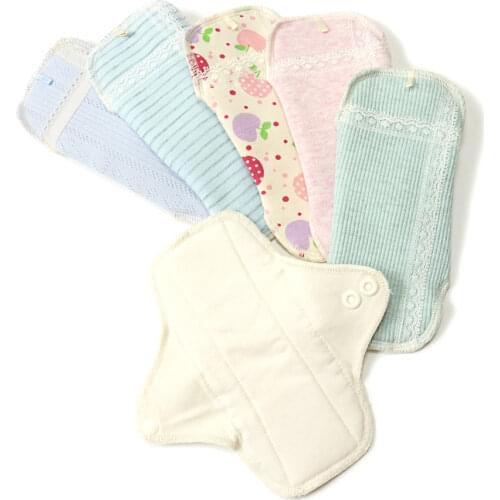 Reusable Sanitary Pad Washable Menstrual Pad Soft Cotton Pads Menstrual Feminine Hygiene Panty Liner Health Care Tools