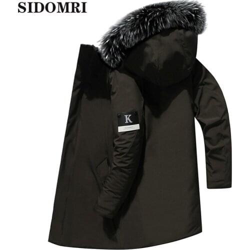 Winter Men jacket Casual Faux Fur Collar Long Thick Parkas Jacket Coat Men Outwear Hooded Pockets Waterproof Jackets Parka Men