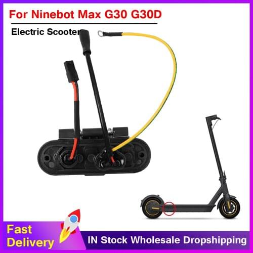 New Charging Base for Ninebot MAX G30 KickScooter Electric Scooter Charger Port with Rubber Mat Assembly Repair Parts