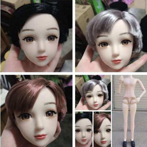 New BJD Man Doll 60cm 22 Movable Joints 3D Eyes Short Hair Baby Nude Fashion 1/3 Human Body Girl Makeup Toys DIY Gifts for Boys