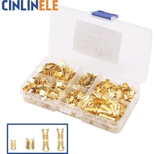Open Barrel Wire Crimp Copper Ring Lugs Terminal Connector Assortment Kit 454A 454B 454C 454L 459 459D