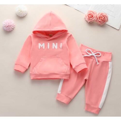 Newborn Clothes Autumn Winter Girls Hoodies Pants Outfit Suit Infant Clothing Set Girls Outfits Toddler Girls Clothing Wholesale