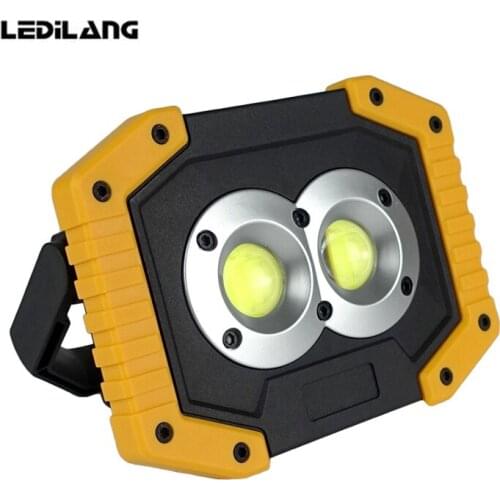 Portable lamp LED Flashlight COB Work Light Floodlight Searchlight Waterproof USB Rechargeable Power Bank For outdoor lighting