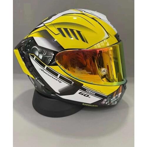 SHOEI X14 Helmet X-Fourteen R1 60th Aniversary Edition Yellow Helmet Full Face Racing Motorcycle Helmet Casco De Motocicleta