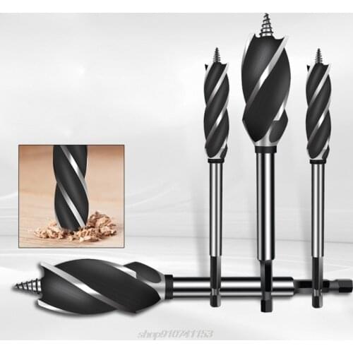 Four-slot Hexagonal Long Shank Auger Drill Woodworking Support Fast Cut Auger Wood Bits Holesaw Joiner Carpenter M18 21 Dropship