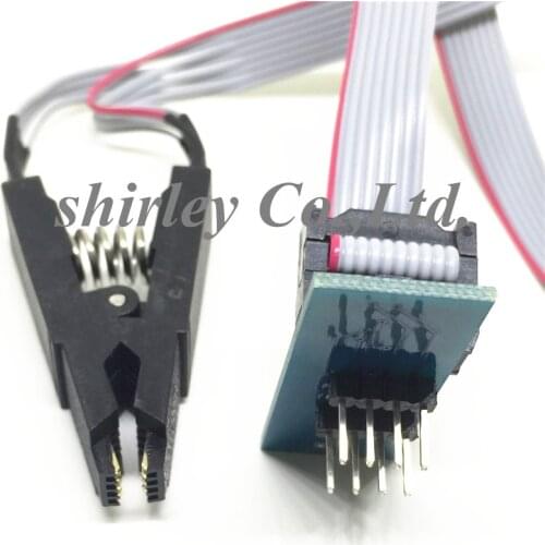 Brand New 1Pcs SOIC8 SOP8 Flash Chip IC Test Clips Socket Adpter BIOS/24/25/93 Programmer Free Shipping