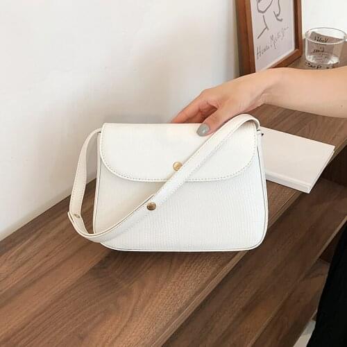 Pure Color High Quality Pu Leather Casual Messenger Bag Womens 2021 Summer Simple Brand Designer Trend Shoulder Handbag Wallet