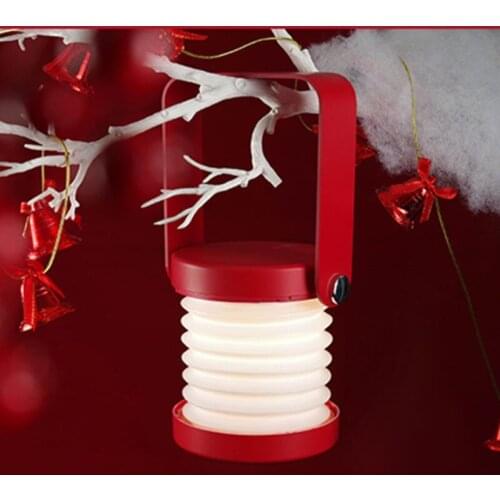 LED Foldable Touch Dimmable Reading Night Light Portable Lantern Lamp USB Rechargeable for Children Kids Gift Bedside Bedroom