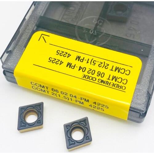 CCMT060204 CCMT060208 PM4225 Internal Turning Tools Carbide Insert High Quality Lathe Cutter Tool Tokarnyy CCMT 060204 060208 PM