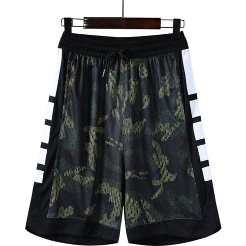 2021 Basketball Sports Shorts Breathable Loose Print Fitness Running Camouflage New Arrival Casual Shorts With Pocket