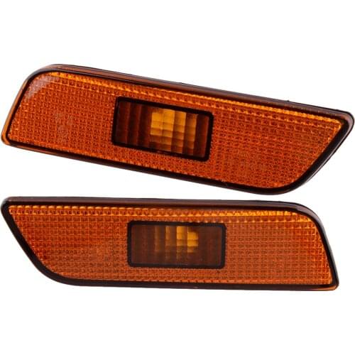 30744360 30744361 1 Pair Car Front Side Marker Lamp Light Yellow Lens NO BULB fit for Volvo S80 2002 2003 2004 2005 2006