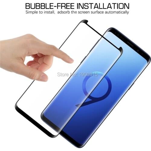 3D Curved Tempered Glass For Samsung Galaxy S8 S9 Full Cover 9H Protective film Screen Protector For Samsung Galaxy S8 S9 Plus