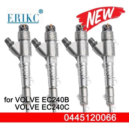 4PCS 0445120066 Common Rail Diesel Fuel injector 0445 120 066, for Bosch for Deutz engine, Volvo excavator 0 445 120 066
