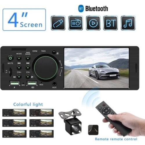 Dual USB ports Handsfree 12V 1 Din 4.1" MP5 Car Radio High Power Stereo System Bluetooth RCA 2 channels Audio Output TF/AUX/FM