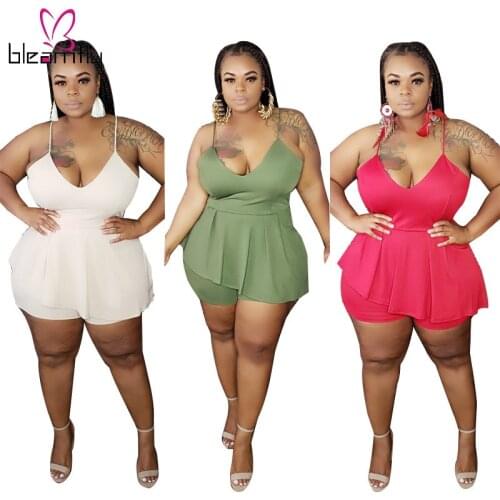 Bleamfly Women's Plain Jumpsuits