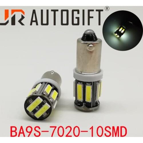 Car-styling10PCS 12V 24V 7014 7020 10SMD BA9S LED Interior Dome License Plate Parking Light clearance light with factory price