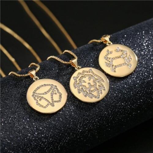 Cmoonry Women's Pendants Zodiac Signs
