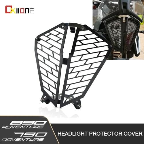 For 790 ADVENTURE 890 ADVENTURE 790 890 ADVENTURE R S 2019 2020 2021 Motorcycle Headlight Head Light Guard Protector Cover Grill