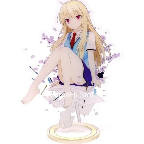 Anime The Pet Girl of Sakurasou Action Figure Cosplay Toys Shiina Mashiro Aoyama Nanami Acrylic Figures Stand Model Dolls 15cm