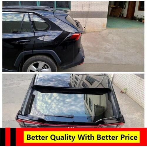 EPFBSQP For 2019 2020 Toyota RAV4 New Middle Spoiler High Quality ABS Material Car Resr Wing Lip Spoiler By Primer Color