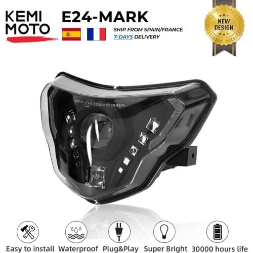 Warranty For BMW G310GS G310R 100W LED Headlights for BMW G 310GS 310R Motorcycle Lights with Complete Devil eyes Assembly Kit