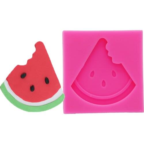 Watermelon shaped 3D fondant cake silicone mold for polymer clay molds chocolate pastry candy making decoration tools F1194