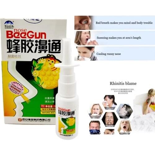 Chinese herbal and propolis Nose Spra To treat rhinitis and other nasal problems