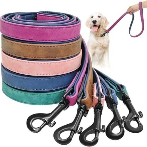 Dog Leash Harness Leather Lead Pet Dog Puppy Walking Running Leashes Training Rope Belt For Small Medium Large Dogs Pet Supplies